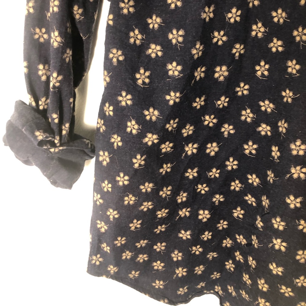 Zara Man Basic Button Down Slim Fit Charcoal Prin… - image 5